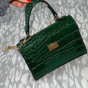 Emerald green purse